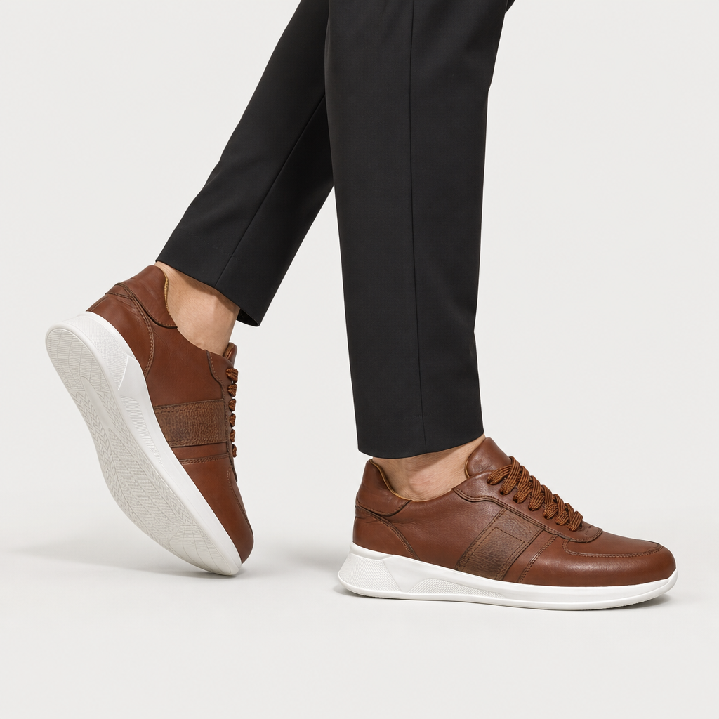 VENEZIA — Sneaker Running Cuir