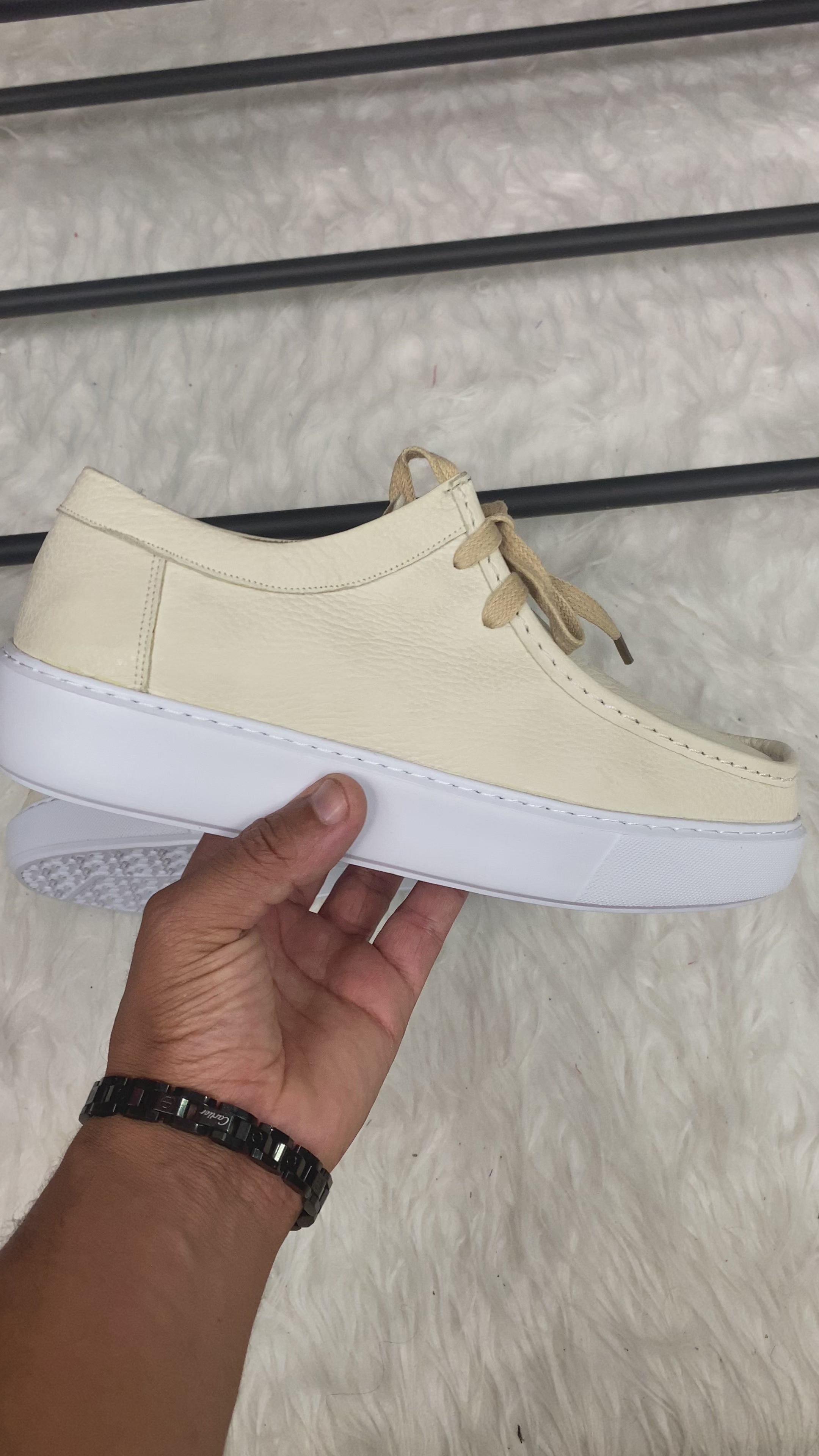 Derby Cuir Grainé Plateforme
